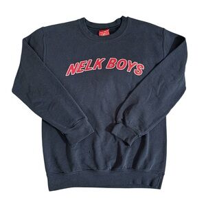 Nelk Boys full send Navy crewneck pullover